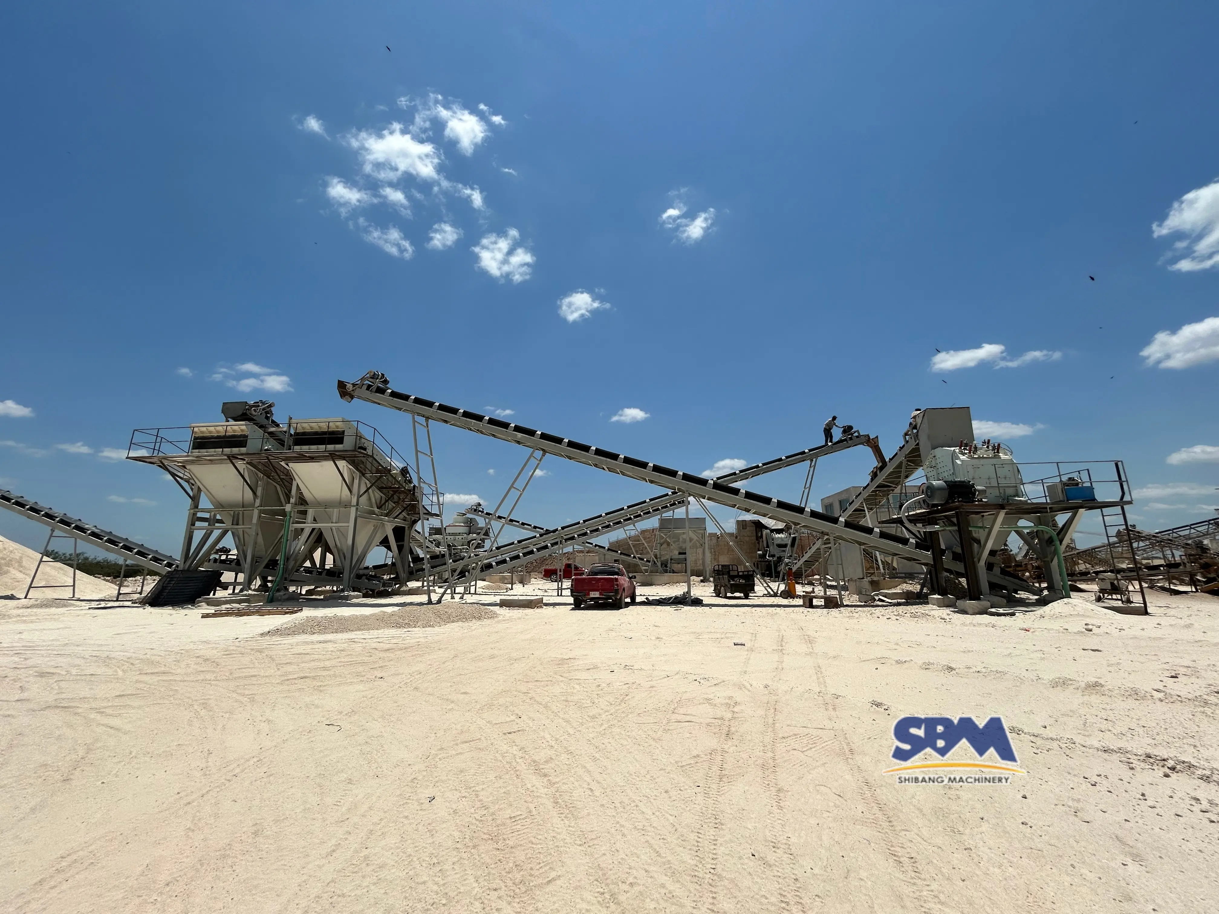 Línea de trituración de piedra caliza de 300 tph en México