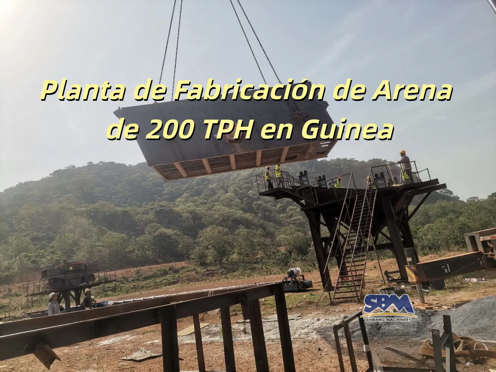 Planta de Fabricación de Arena de 200 TPH en Guinea